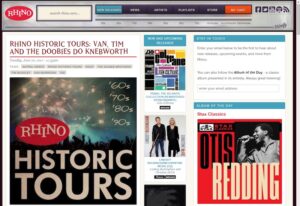 Rhino Records homepage